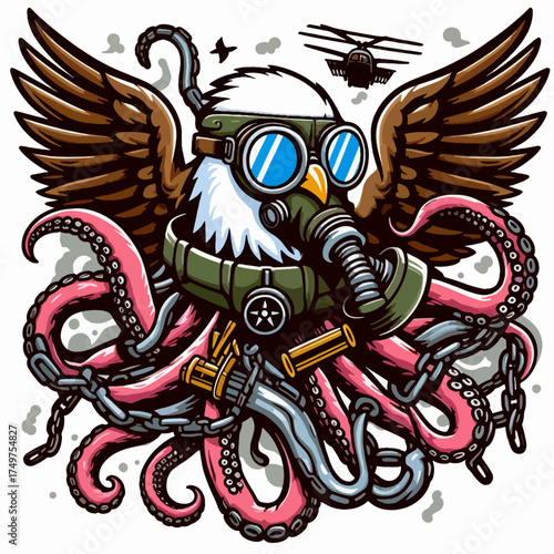 A cartoon illustration of a smiling male chef preparing and arranging grilled skewers on a wooden board with sauce.