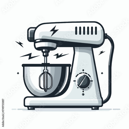 A cartoon illustration of a smiling male chef preparing and arranging grilled skewers on a wooden board with sauce.