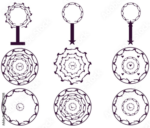 Geometric -Mandala Pattern -Transformation - Vector Illustration