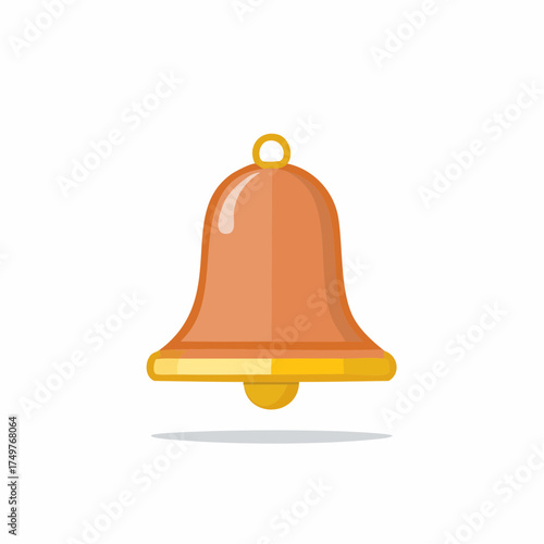 Bell Ring Illustration, Simple Notification Alert Symbol Graphic Element