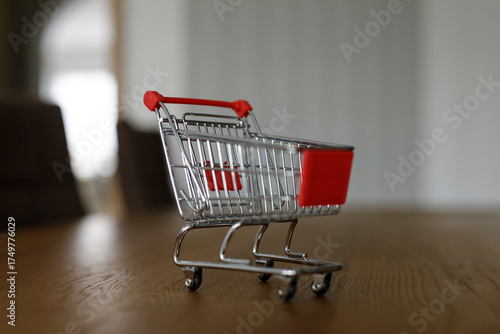 A close-up shot of a small ...