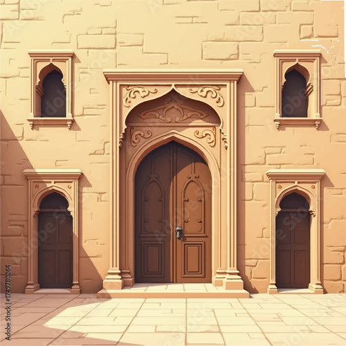entrance to the mosque in cordoba spain