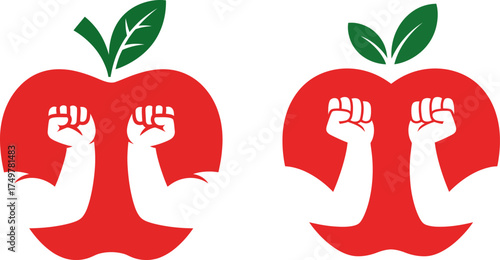 Strong Apple Fitness and Health Logo

