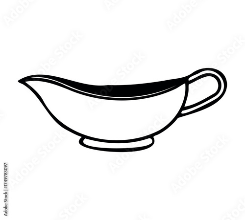 Serving bowl line art vector, kitchen utensil drawing, minimal cooking dish, clean outline design, restaurant element art, food container illustration, elegant contour vector, modern minimalism