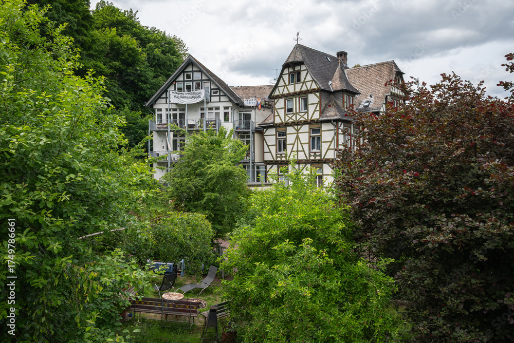 Obraz premium Studentenhaus in Marburg
