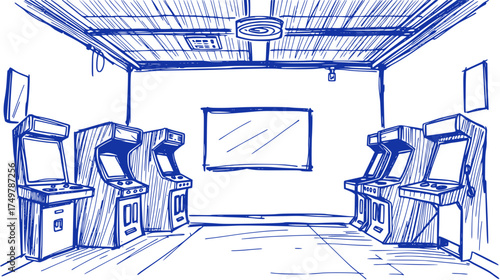 Arcade Room: A Simple Sketch