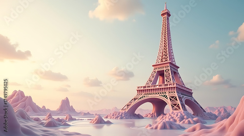 Eiffel Tower in Paris, France