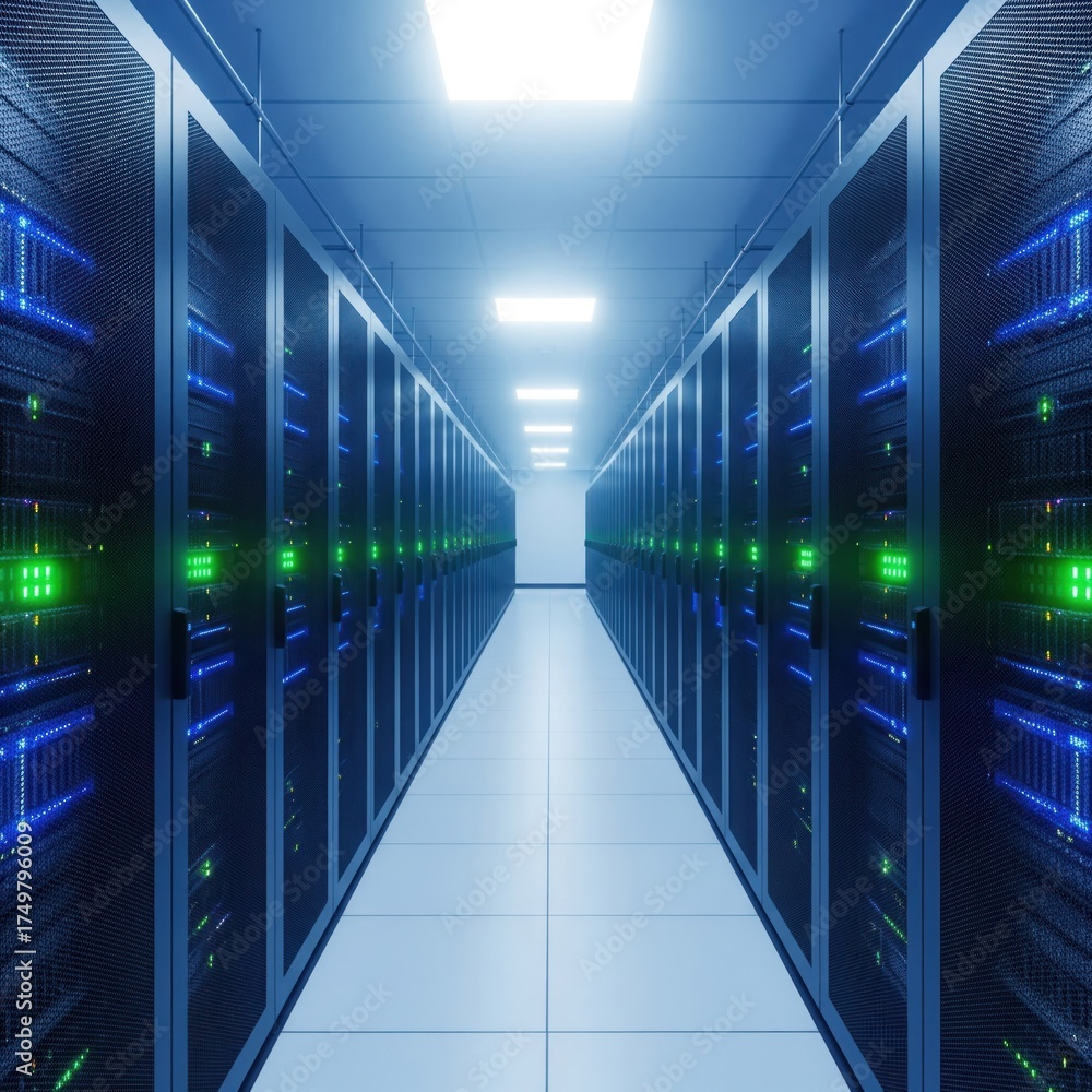 Fototapeta premium Centre de données futuriste