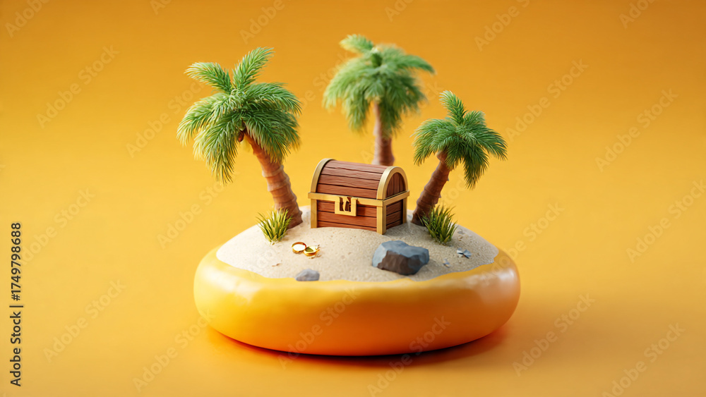 Obraz premium palm tree on the beach