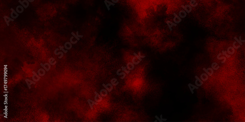 abstract smoke exploding cumulus clouds, elements for vibrant designs, red watercolor hues glowing through a cloudy night sky,  misty fog effect texture overlays for text or space.
