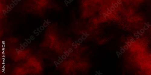 abstract smoke exploding cumulus clouds, elements for vibrant designs, red watercolor hues glowing through a cloudy night sky,  misty fog effect texture overlays for text or space.
