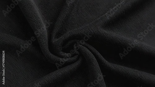 Elegant Black Fabric Texture Background