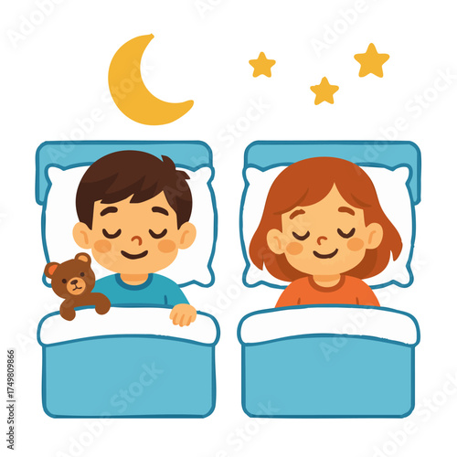 Children Sleeping Peacefully