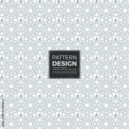 A vintage floral seamless vector pattern design for wallpaper or fabric texture backgrounds