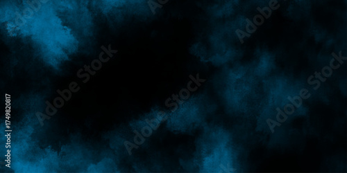 Abstract watercolor background in rich blue palette fluid texture, deep blue wallpaper with a fine velvety texture created, dark art with space for design, blue textured abstract art background.