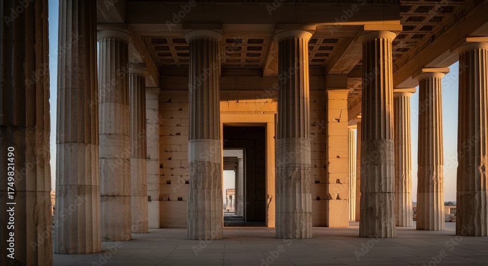 Fototapeta premium Ancient Greek Temple Columns