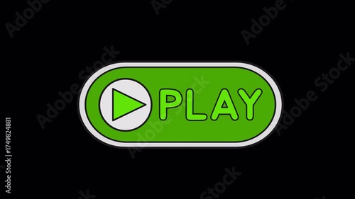Play Button Icon – Animation Alpha Loop