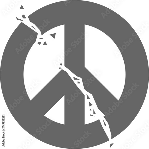 Broken Peace Symbol