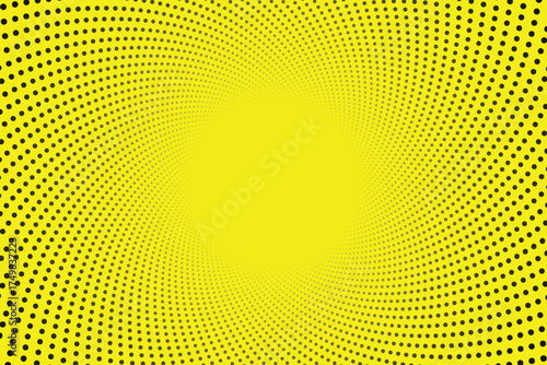 Radial Dot Vortex – Abstract Swirl Pattern with Depth and Motion Illusion