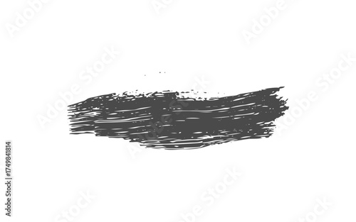 Set of hand drawn brushes and design elements. black paint, ink brush strokes. Grunge circle, square.buttons, grungy rough grunge thick paint line texture. Brush line set.