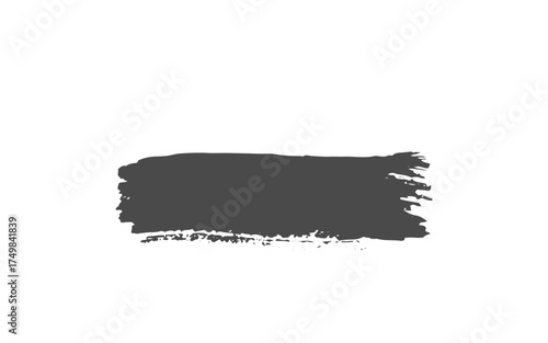 Grungy black paint brush. Paint Brush, ink brush, brush strokes, grungy paint brush. Grungy texture brush.Abstract black in splash, paint, brush strokes, stain grunge isolated on white background