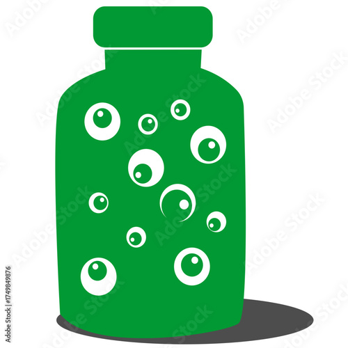 Green Potion Bottle Icon