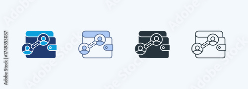 Account Link Multiple Style Icon Collection