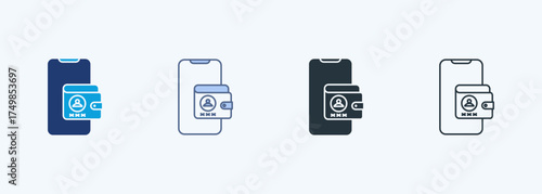 Virtual Account Multiple Style Icon Collection