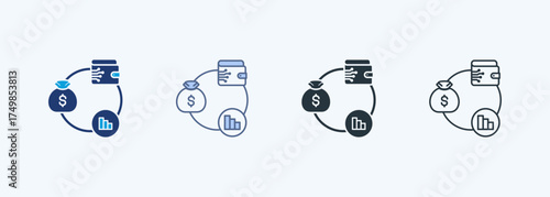 Investment Option Multiple Style Icon Collection