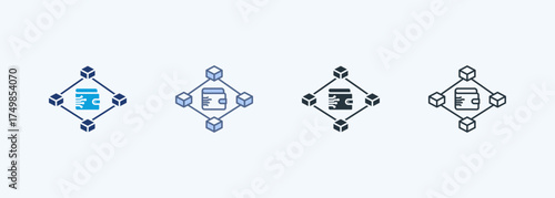 Blockchain Multiple Style Icon Collection