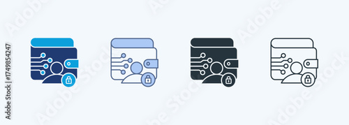 Privacy Control Multiple Style Icon Collection