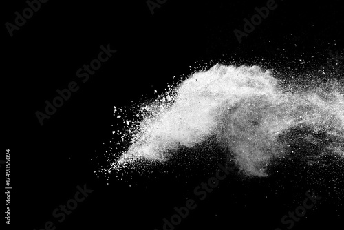 Wallpaper Mural White powder explosion on black background. Torontodigital.ca
