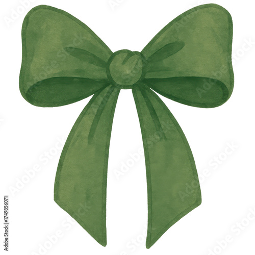 Classic Green Gift Bow