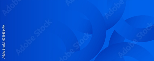 Abstract blue gradient overlapping circle shape background vector design. eps10