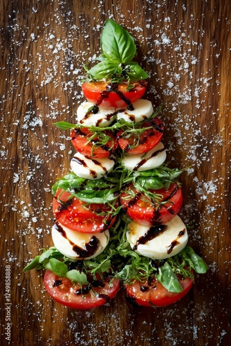 Unique Salad Arrangement Shaped Like a Christmas Tree With Fresh Ingredients ...