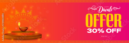 Diwali Sale Banner, Modern Ad. Diwali Sale.

