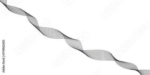 Topographic map, topographer seamless pattern, typography linear equalizer backdrop. Vector seamless line wave map texture, contour background. Topographic map, topographer seamless pattern.	