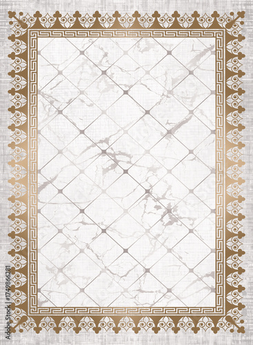 golden luxury carpet design with modern patterns for living room and office