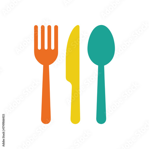 Dining restaurant tableware tools Vector illustration
