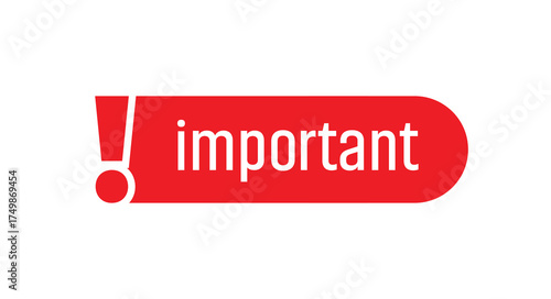 important notice sign on white background	