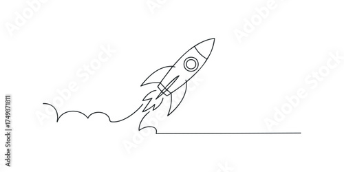 Minimalist Rocket Launching with Smoke Trail