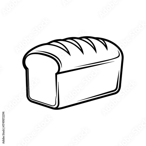 Freshly baked loaf of bread, a staple food item.