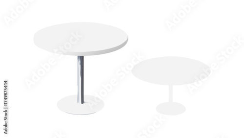 Modern round table with metal base furniture design for home office living room and dining room decor