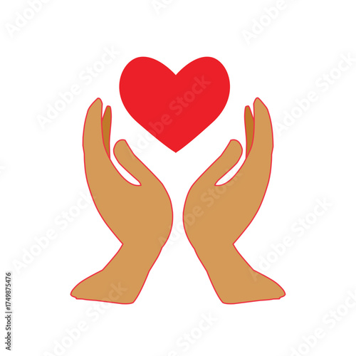 hands holding heart
