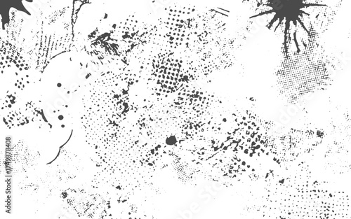 grit texture distressed subtle distress background. Grunge background. Abstract textured effect. Vector Illustration. Black isolated on white background.