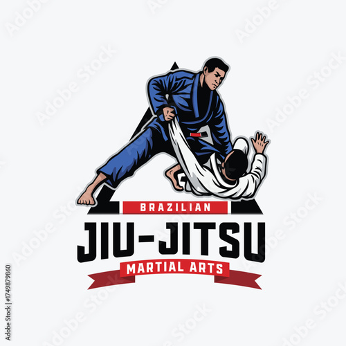 Brazilian Jiu-Jitsu vector logo