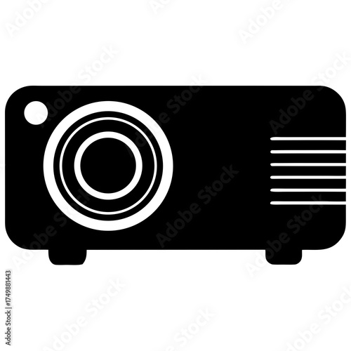 vector illustration of a digital camera