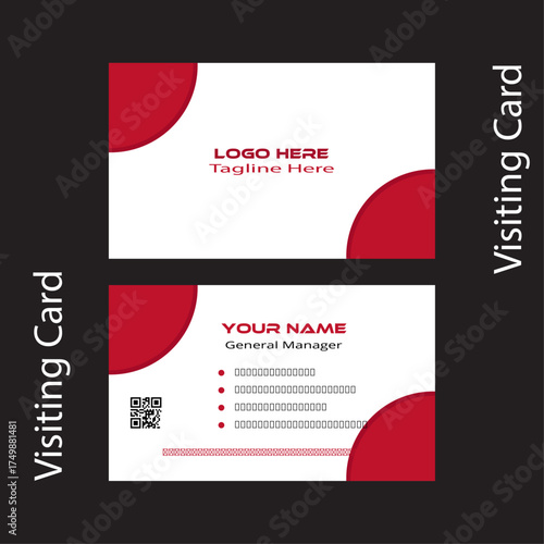 Corporate identity and business card vector design template set