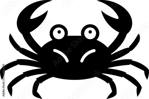 Minimalist Sea Crab Outline Hand Drawn Graphic
