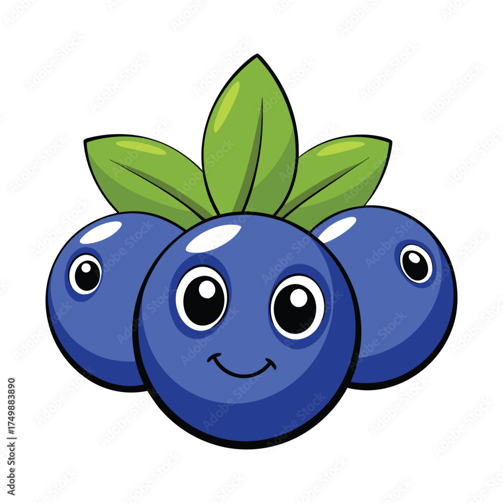 Obraz premium Fresh, plump blueberries bursting with sweet-tart flavor, rich in antioxidants, perfect for snacking, baking, or adding a healthy, juicy pop to any dish. 